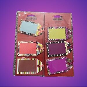 Two sealed NIP Missoni for Target gift tags holiday wrapping gifting
